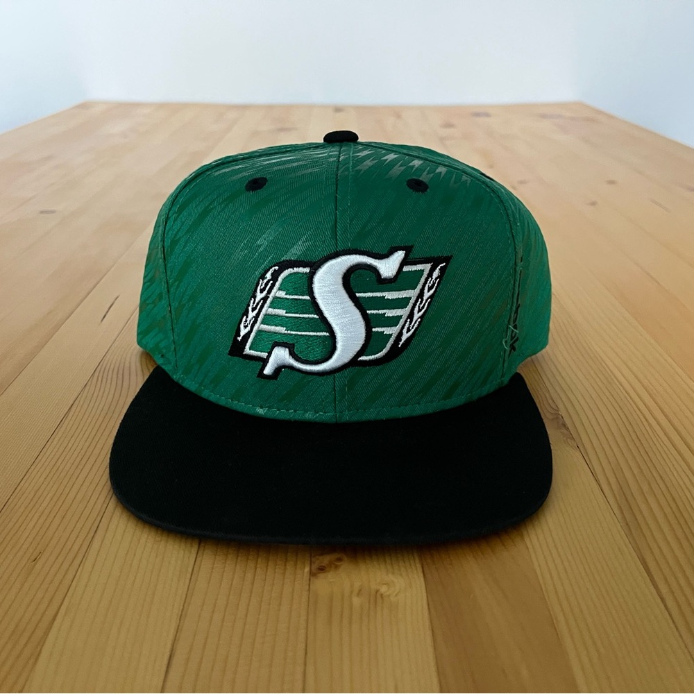 Saskatchewan Roughriders Reebok Green and Black SnapBack Hat CFL